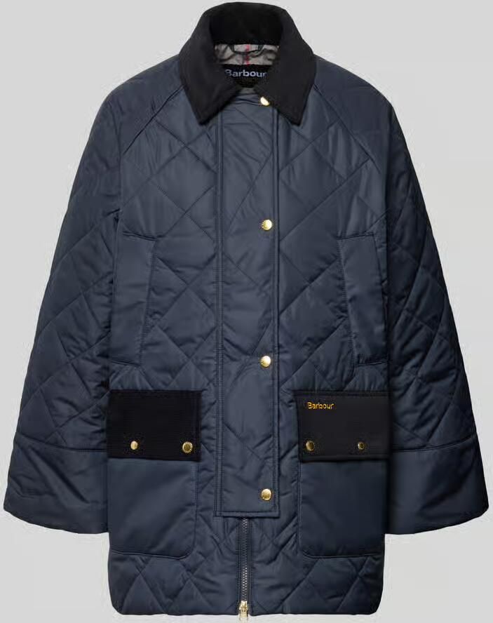 Barbour Regular fit gewatteerd jack met corduroy details model 'ALDBURGH'