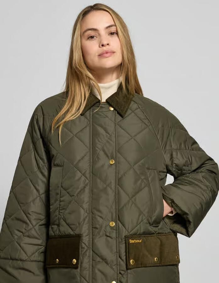 Barbour Regular fit gewatteerd jack met corduroy details model 'ALDBURGH' - Foto 2