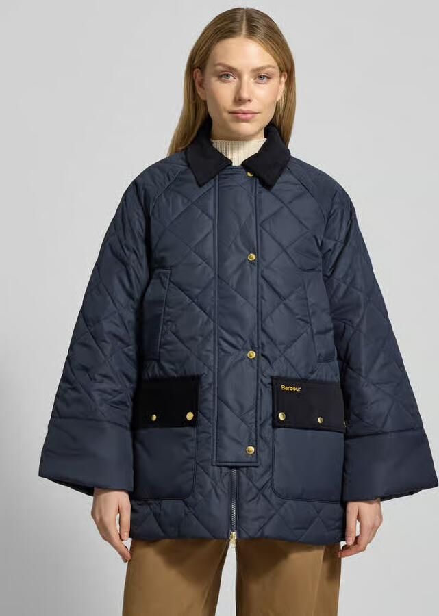 Barbour Regular fit gewatteerd jack met Corduroy details Model 'ALDBURGH'