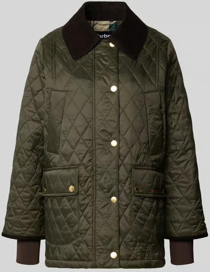 Barbour Regular fit gewatteerd jack met fluwelen kraag model 'BEADNELL'
