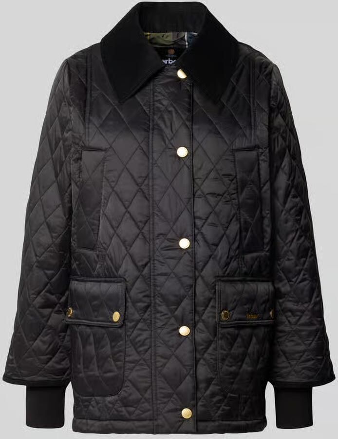 Barbour Regular fit gewatteerd jack met fluwelen kraag model 'BEADNELL'