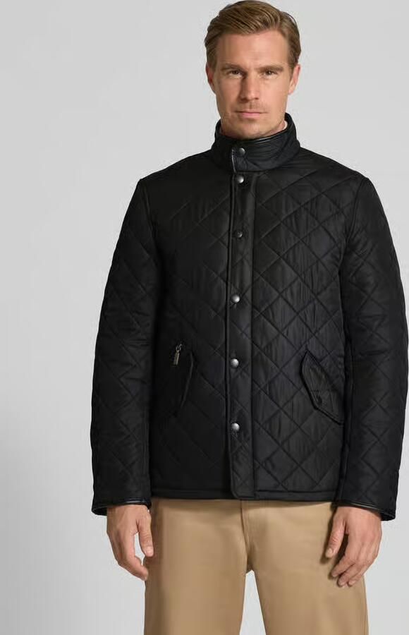 Barbour Regular fit gewatteerd jack met klepzakken model 'POWELL' - Foto 2