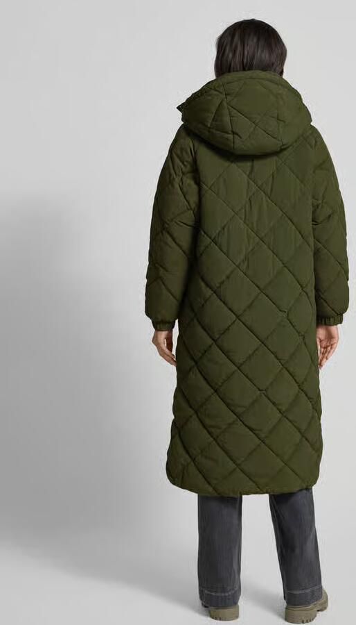 Barbour Regular fit gewatteerde lange jas in kreuklook model 'KIRKTON'
