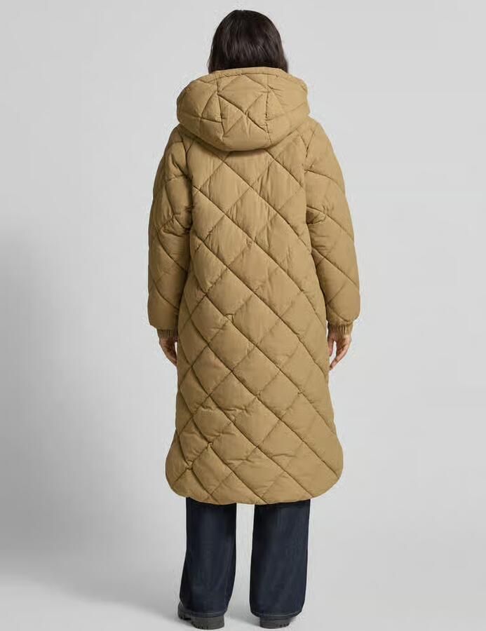 Barbour Regular fit gewatteerde lange jas in kreuklook model 'KIRKTON'