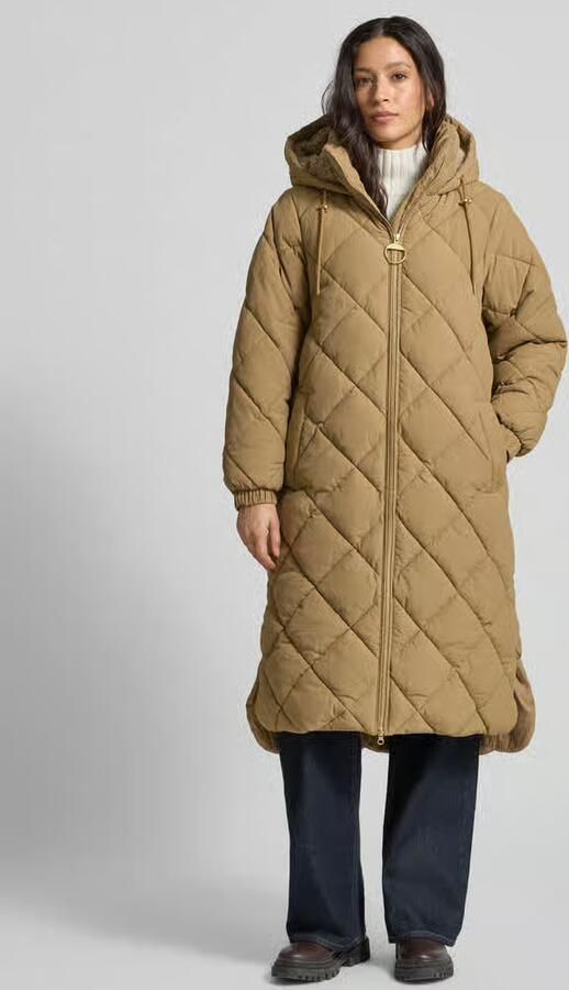 Barbour Regular fit gewatteerde lange jas in kreuklook model 'KIRKTON' - Foto 2