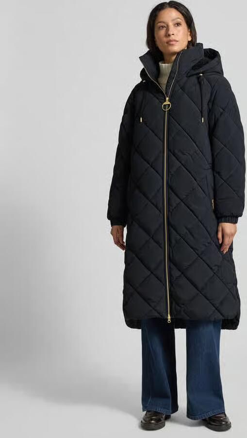 Barbour Regular fit gewatteerde lange jas in kreuklook model 'KIRKTON' - Foto 2