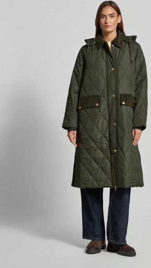 Barbour Regular fit gewatteerde lange jas met afneembare capuchon model 'MEREDITH' - Foto 2