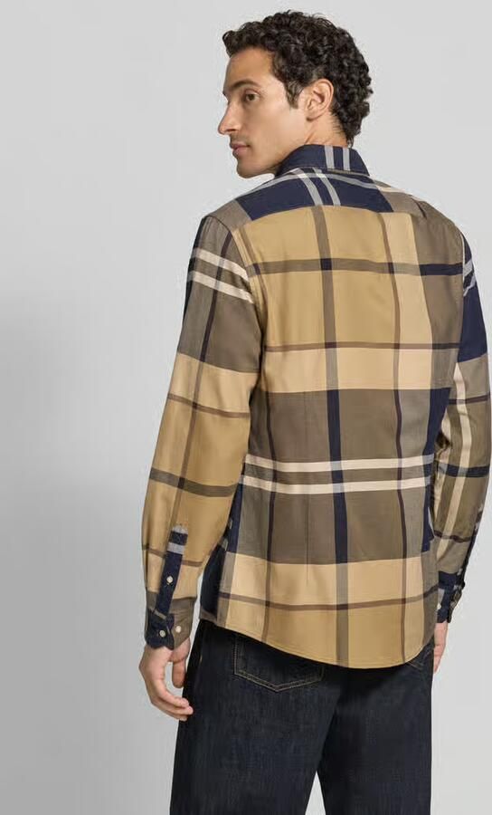 Barbour Regular fit vrijetijdsoverhemd van puur katoen model 'DUNOON' - Foto 3