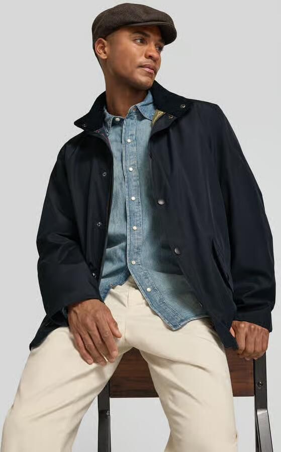 Barbour regular fit hemdjack met staande kraag