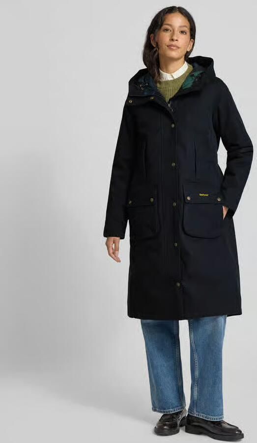 Barbour Regular fit lang functioneel jack van katoenmix model 'BAMBURGH' - Foto 3