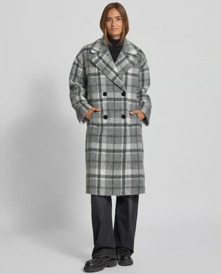 Barbour Regular fit lange wollen jas van wolmix met alpaca model 'BETTIE' - Foto 2