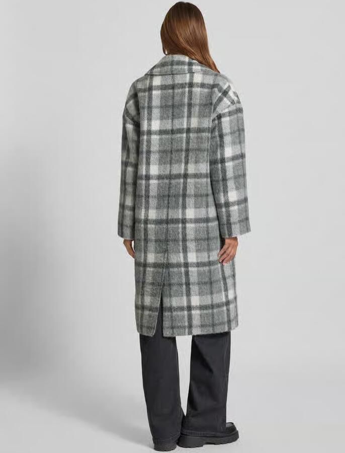 Barbour Regular fit lange wollen jas van wolmix met alpaca model 'BETTIE'