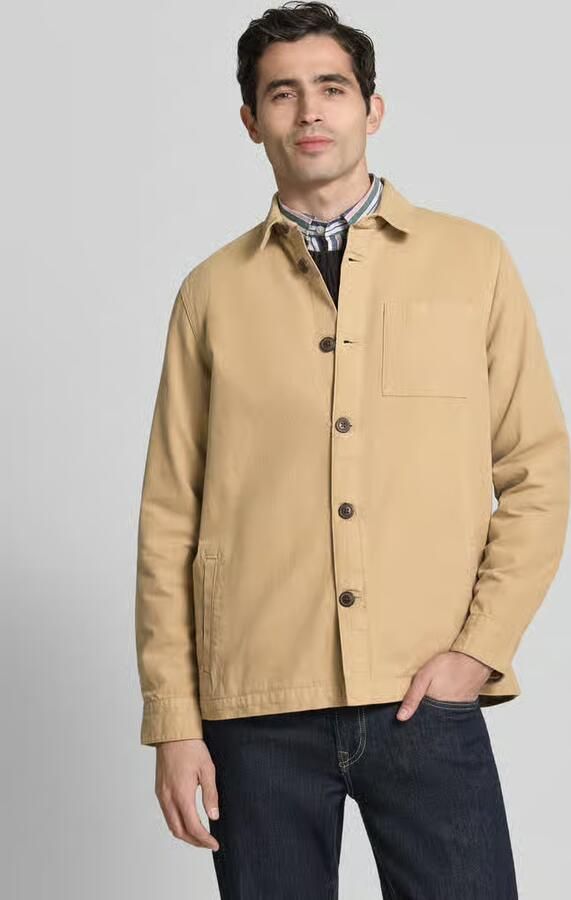 Barbour Steen Gewassen Katoenen Overhemd Klassieke Kraag Beige Heren - Foto 4