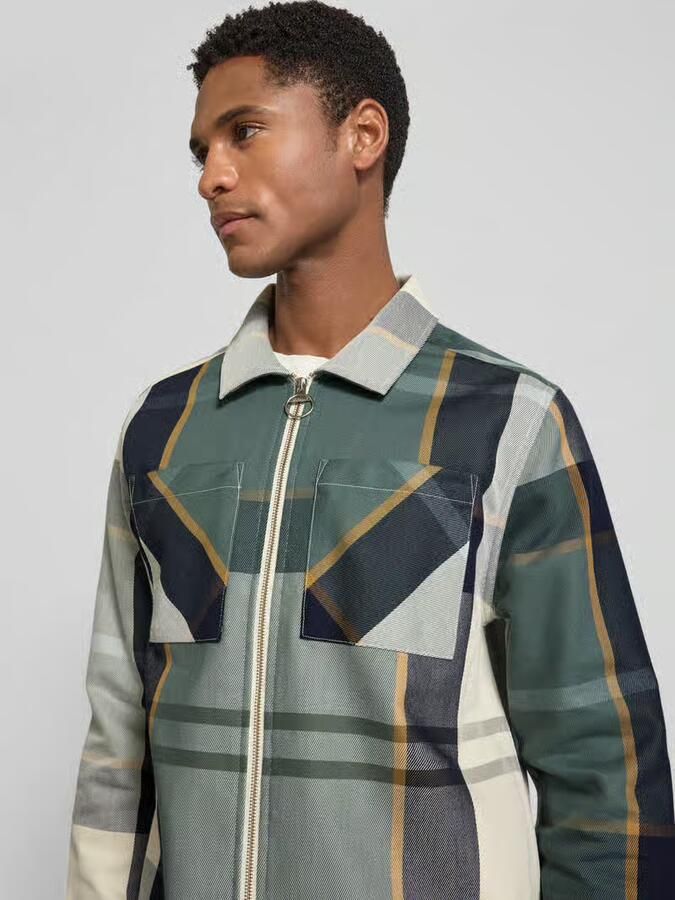 Barbour regular fit overhemdjack van puur katoen model 'ETTRICK'