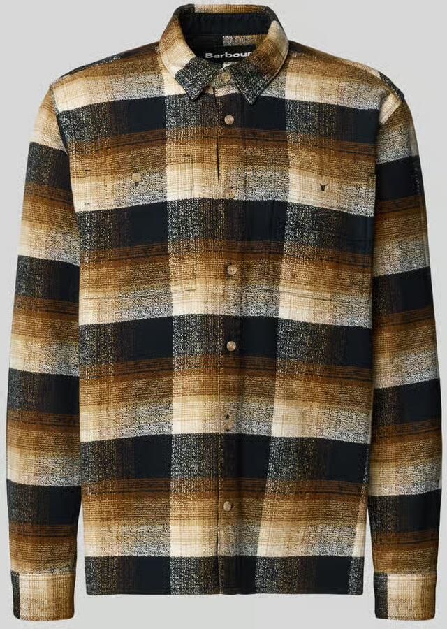 Barbour Regular fit overhemdjack van puur katoen model 'WOODFOOT'