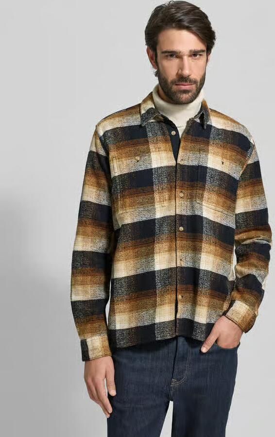 Barbour Regular fit overhemdjack van puur katoen model 'WOODFOOT' - Foto 4