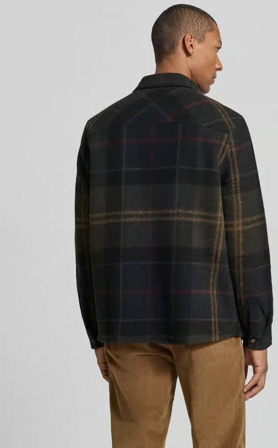 Barbour Onderhemd Overshirt Woodlane Brushed Tartan Groen - Foto 3