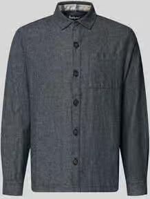 Barbour Regular fit overshirt van mix van katoen en linnen Model 'STILLWATER'
