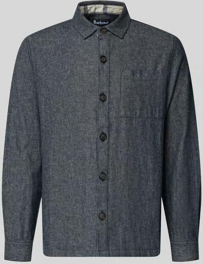 Barbour Regular fit overshirt van mix van katoen en linnen Model 'STILLWATER' - Foto 2