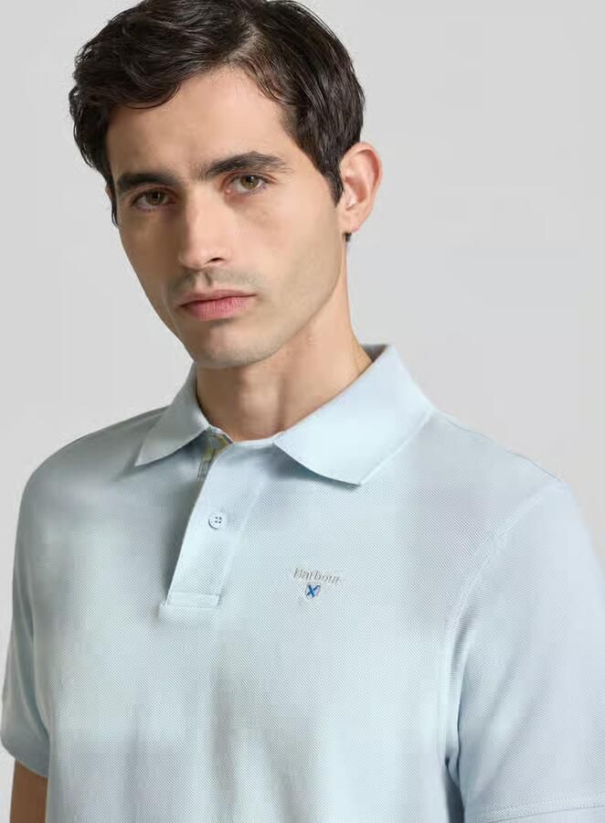 Barbour Slim fit poloshirt met labelstitching - Foto 3