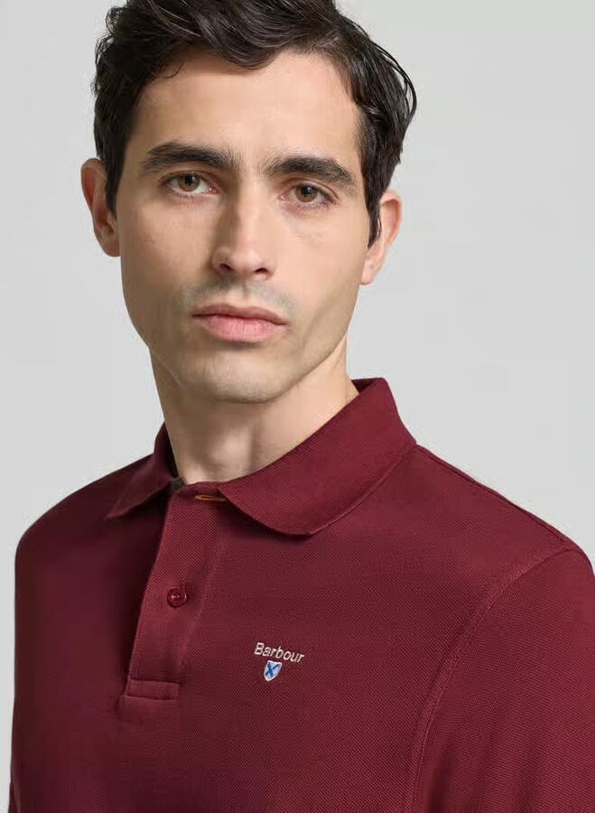 Barbour Polo Shirt Tartan Pique Polo Red Heren - Foto 4