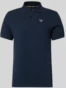 Barbour MML Polo Shirts Katoen Ingedrukt Logo Korte Mouwen Blue Heren