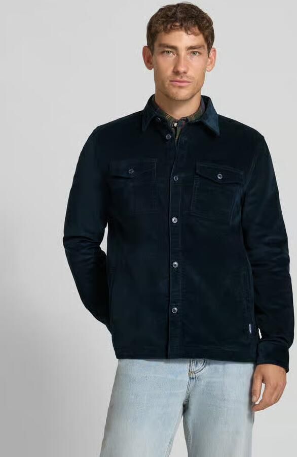 Barbour Blauwe Cord Overshirt Casual Shirt Blue Heren - Foto 6