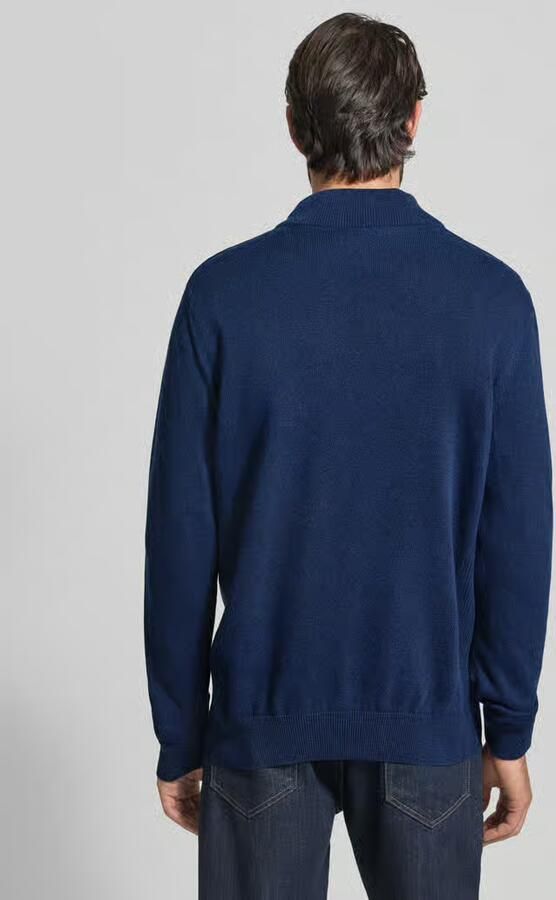 Barbour Regular fit schipperstrui van pure katoen Model 'HALF ZIP'
