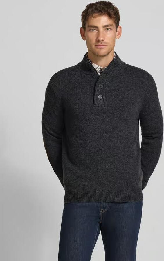Barbour Regular fit schipperstrui van zuivere wol - Foto 6