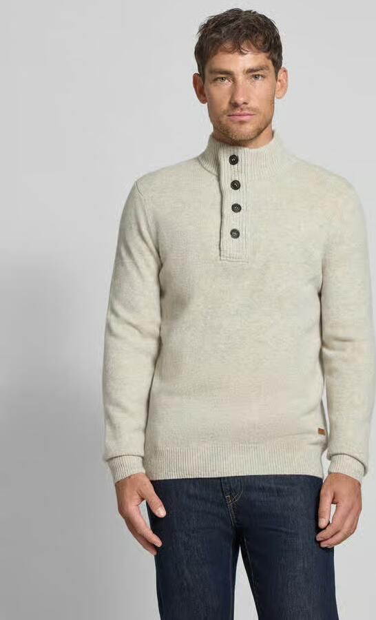 BARBOUR Heren Truien & Vesten Essential Patch Half Zip Knitted Jumper Ecru - Foto 11