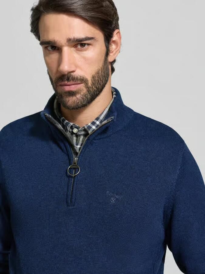 Barbour Regular fit schipperstrui van puur katoen model 'HALF ZIP' - Foto 2