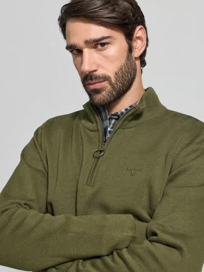 Barbour Regular fit schipperstrui van puur katoen model 'HALF ZIP' - Foto 2