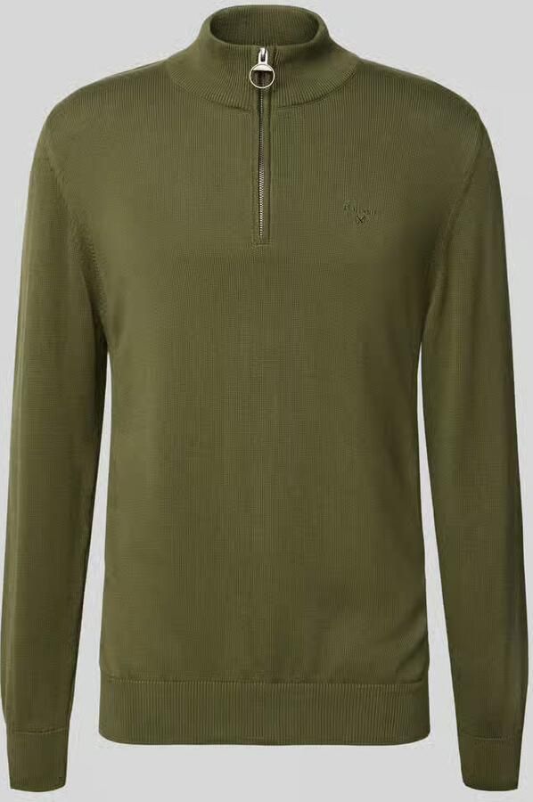 Barbour Regular fit schipperstrui van puur katoen model 'HALF ZIP'
