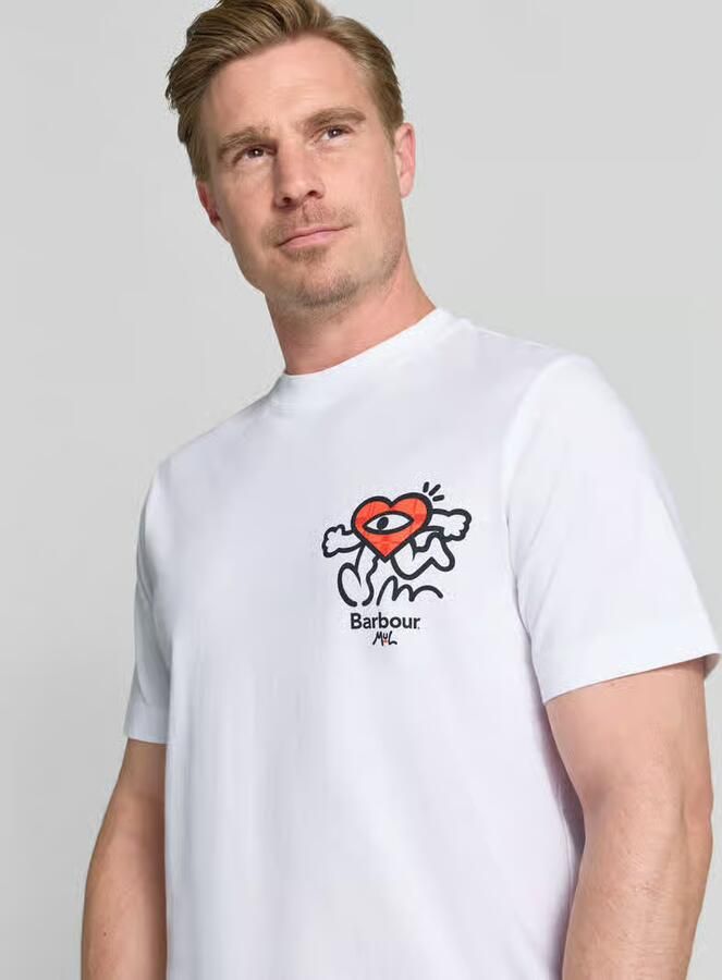 Barbour regular fit T-shirt van puur katoen