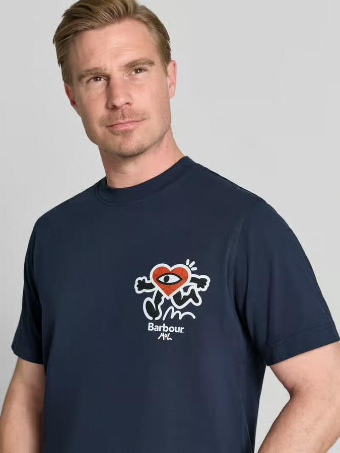 Barbour regular fit T-shirt van puur katoen