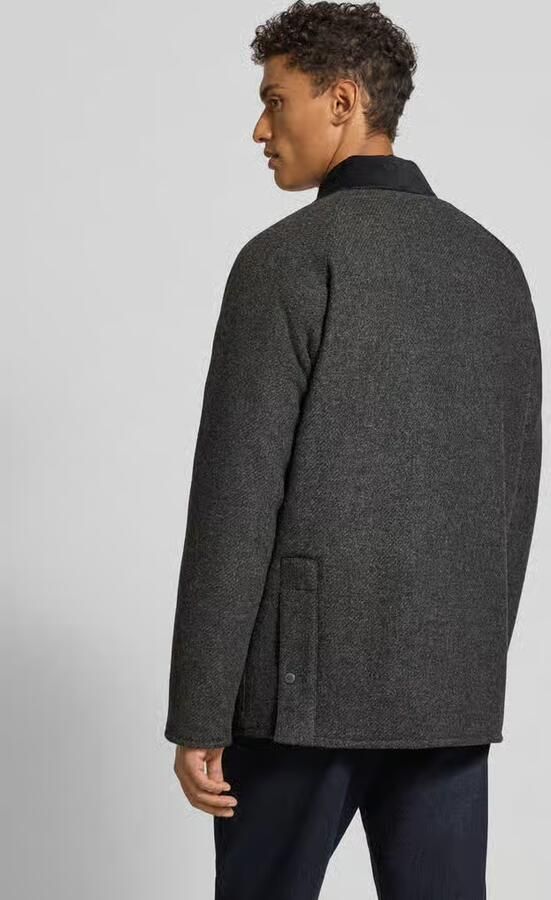 Barbour Regular fit wollen jack met corduroy model 'BEDALE'