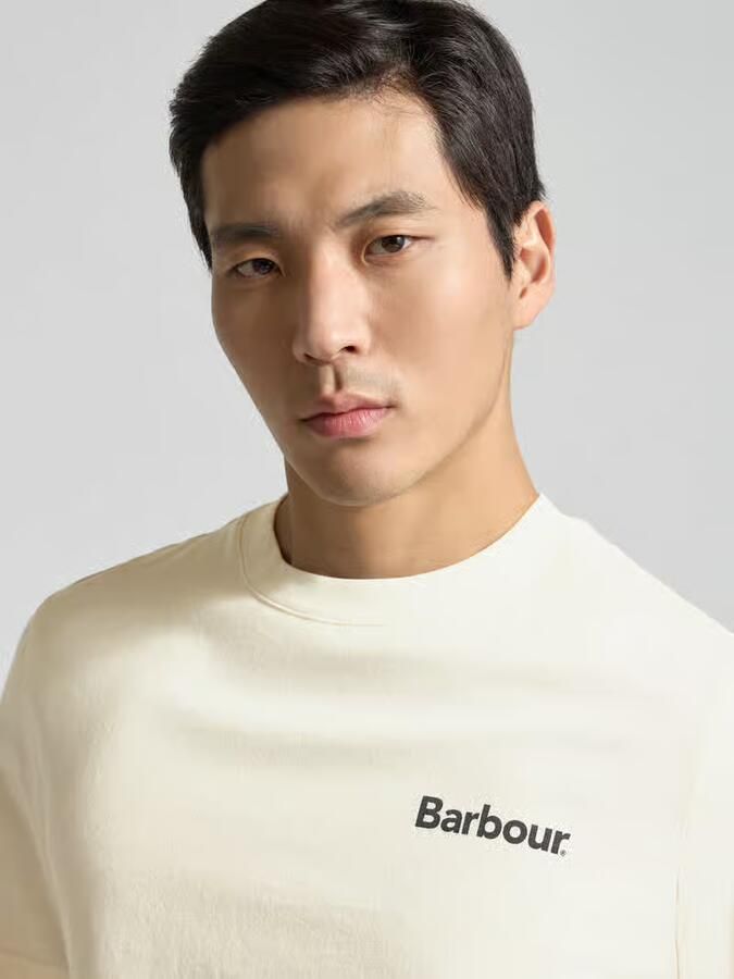 Barbour Relaxed fit T-shirt van puur Katoen Model 'Packling'