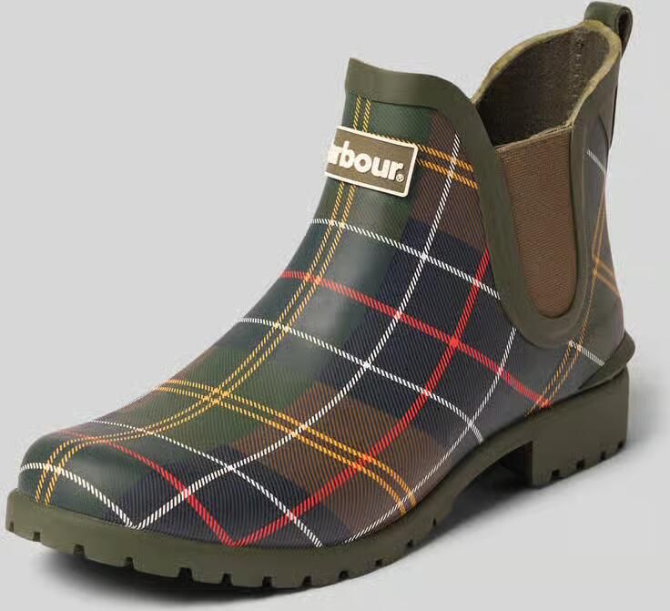 Barbour Klassieke Tartan Chelsea Laarzen Green Heren