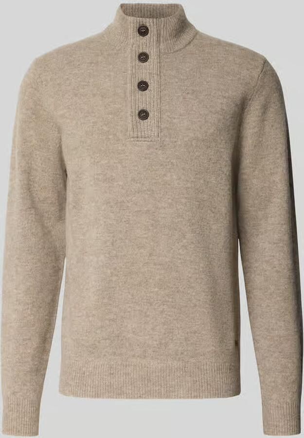 BARBOUR Heren Truien & Vesten Essential Patch Half Zip Knitted Jumper Beige - Foto 3