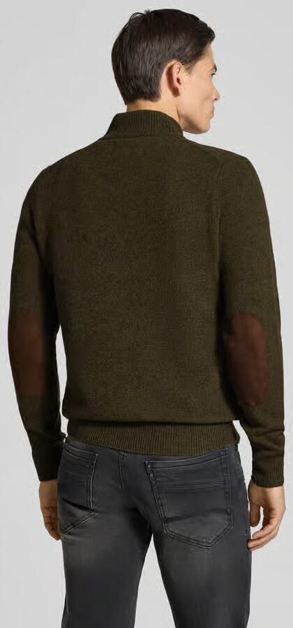 BARBOUR Heren Truien & Vesten Essential Patch Half Zip Knitted Jumper Donkergroen - Foto 7