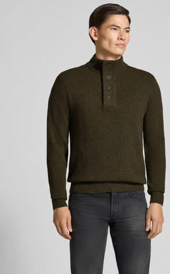 BARBOUR Heren Truien & Vesten Essential Patch Half Zip Knitted Jumper Donkergroen - Foto 6