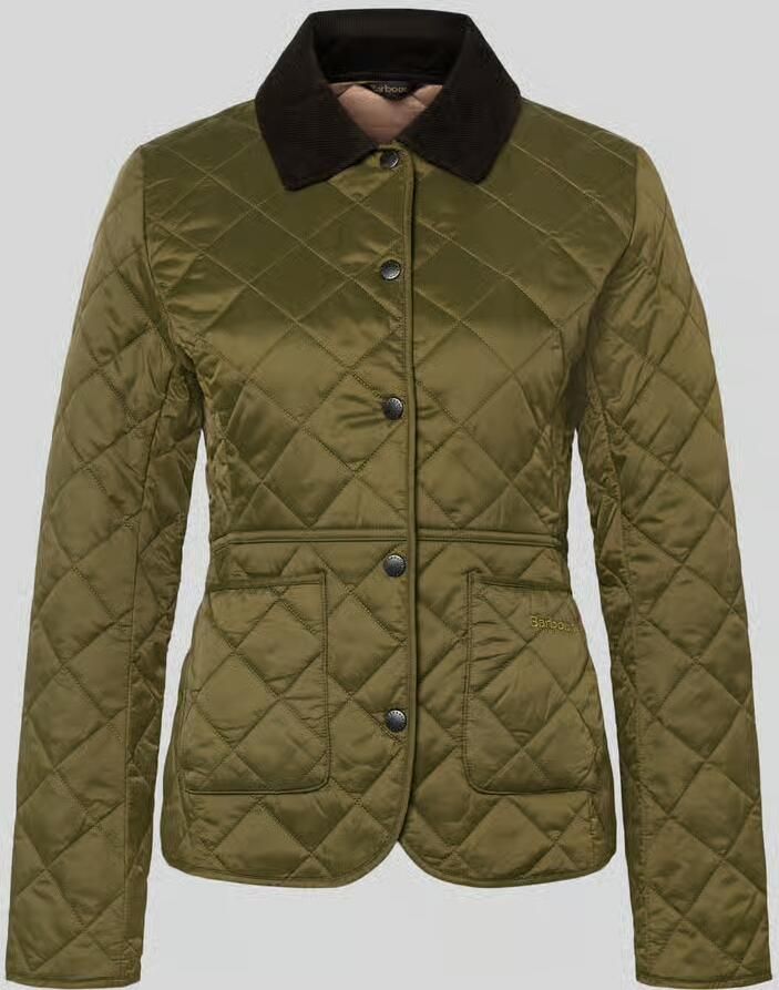 Barbour Shaped fit gewatteerde jas met cordkraag model 'DEVERON'