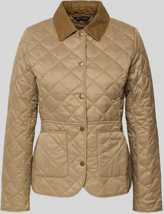 Barbour Shaped fit gewatteerde jas met cordkraag model 'DEVERON' - Foto 2