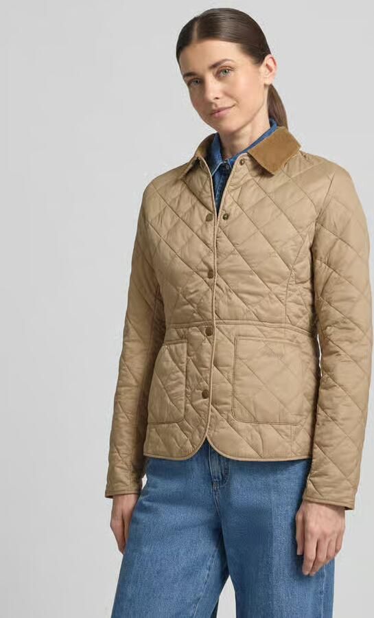 Barbour Shaped fit gewatteerde jas met cordkraag model 'DEVERON' - Foto 5