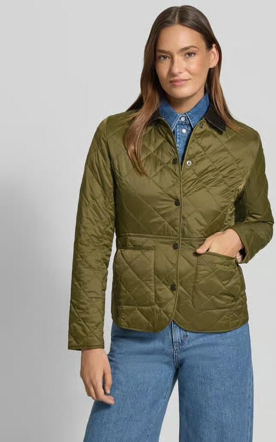 Barbour Shaped fit gewatteerde jas met cordkraag model 'DEVERON' - Foto 3