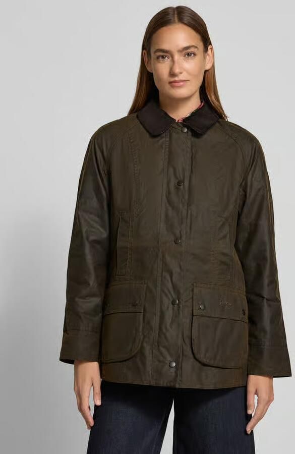 Barbour Shaped fit gewaxt jack van puur katoen model 'CLASSIC BEADNELL' - Foto 4