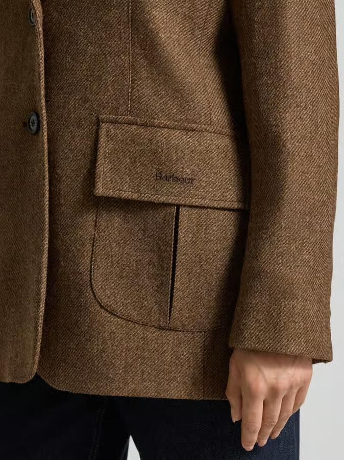 Barbour Shaped fit lange blazer van pure wol model 'ELM' - Foto 2