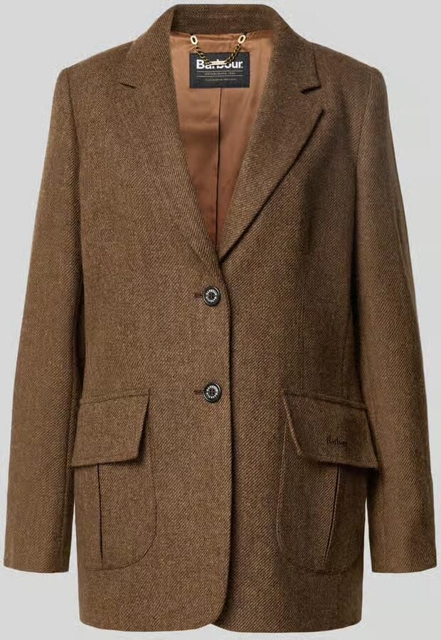 Barbour Shaped fit lange blazer van pure wol model 'ELM'