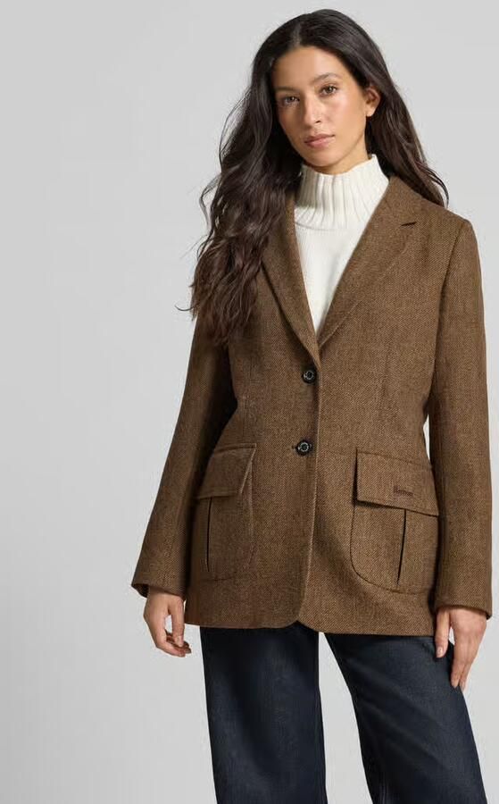Barbour Shaped fit lange blazer van pure wol model 'ELM' - Foto 4