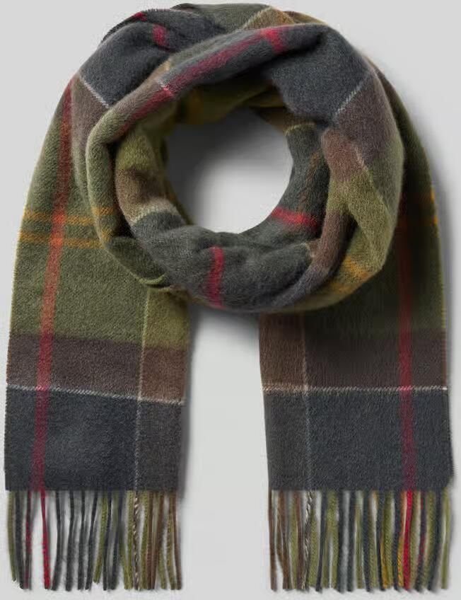 Barbour Sjaal van kasjmier met tartanruit model 'CASHMERE TARTAN SCARF'